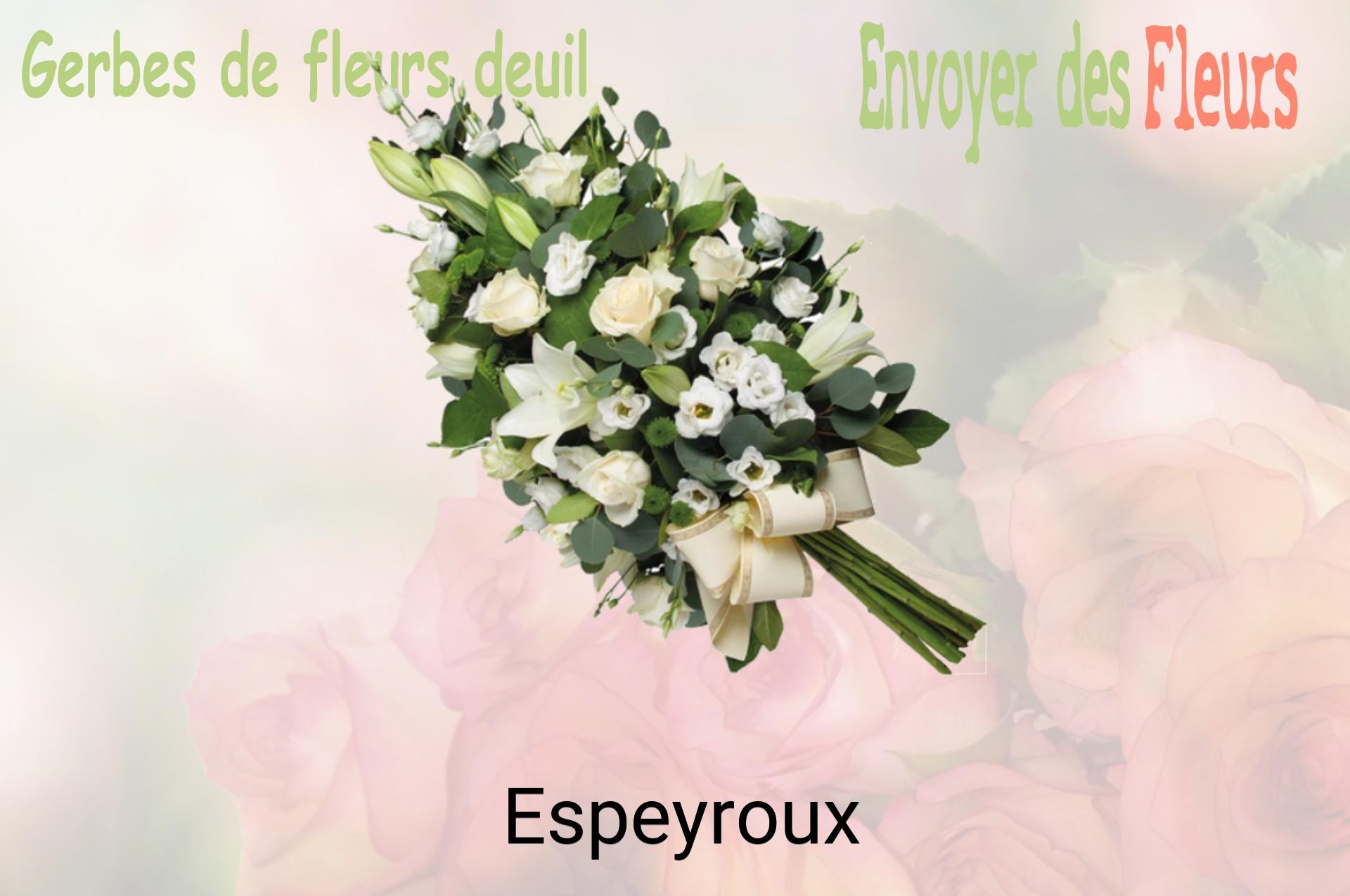 Gerbe de fleurs de deuil livrée à Espeyroux